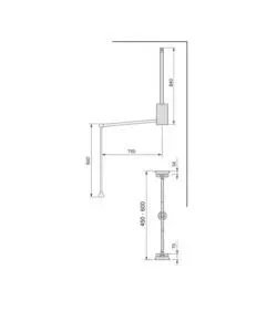 APPENDIABITI PER ARMADIO ACCIAIO NERO, 45-60 CM