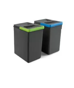 CONTENITORI CASSETTI 266, 2X7 PLASTICA GRIGIO ANTR