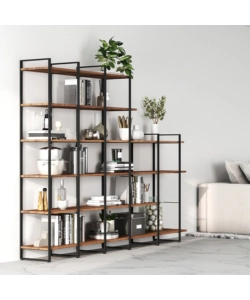 STRUTTURA PER SCAFFALE LADER IN ACCIAIO NERO, 115 CM