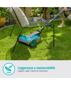 TAGLIAERBA A BATTERIA GARDENA "HANDYMOWER 22" TAGLIO DA 22 CM 18 V SOLO CORPO MACCHINA