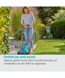 TAGLIAERBA A BATTERIA GARDENA "POWERMAX 30" TAGLIO DA 30 CM 18 V SOLO CORPO MACCHINA