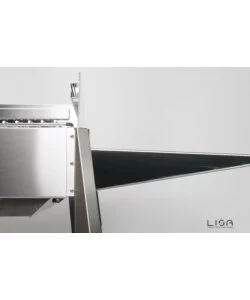BARBECUE A CARBONELLA LISA "ETNA" IN ACCIAIO INOX  122X62X85 CM