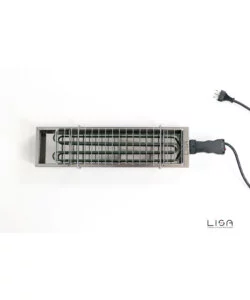BARBECUE ELETTRICO LISA "EBBQ"  IN ACCIAIO INOX CON GRIGLIA 66X14 CM