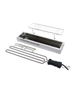 BARBECUE ELETTRICO LISA "EBBQ"  IN ACCIAIO INOX CON GRIGLIA 66X14 CM