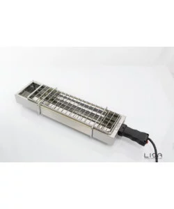 BARBECUE ELETTRICO LISA "EBBQ"  IN ACCIAIO INOX CON GRIGLIA 66X14 CM