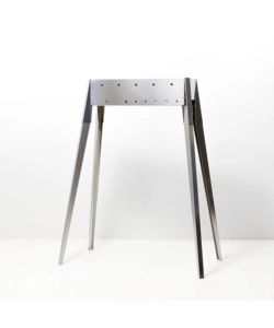 CUOCISPIEDINI A CARBONELLA LISA "MIAMI 500" IN ACCIAIO INOX 60X36X83 CM