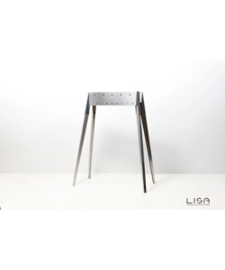 CUOCISPIEDINI A CARBONELLA LISA "MIAMI 500" IN ACCIAIO INOX 60X36X83 CM