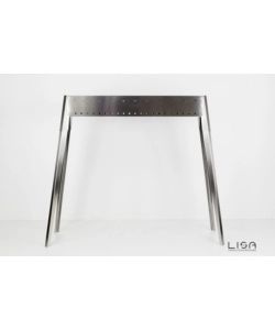 CUOCISPIEDINI A CARBONELLA LISA "MIAMI 800" IN ACCIAIO INOX  106X36X83 CM
