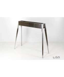 CUOCISPIEDINI A CARBONELLA LISA "MIAMI 800" IN ACCIAIO INOX  106X36X83 CM