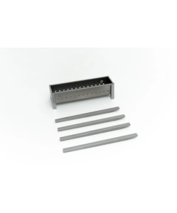 CUOCISPIEDINI A CARBONELLA LISA "TORINO 50" IN FERRO ALLUMINATO 50X32,5X49,5 CM
