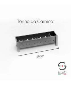 CUOCISPIEDINI LISA "TORINO CAMINO" IN FERRO ALLUMINATO 39X16X13,5 CM