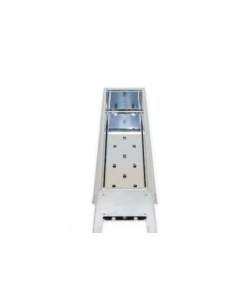 CUOCISPIEDINI A CARBONELLA LISA "MILANO 50" IN ACCIAIO INOX 50X32,5X49,5 CM