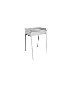 BARBECUE A CARBONELLA LISA "STROMBOLI" IN ACCIAIO INOX  60,5X59,5X91 CM