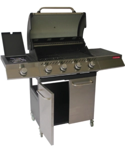 BARBECUE A GAS SANDRIGARDEN "BRASILE" 4 BRUCIATORI E FORNELLO LATERALE 130X54X110 CM