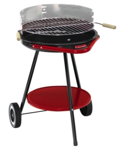 BARBECUE A CARBONELLA ROTONDO SANDRIGARDEN CON RUOTE E GRIGLIA  DA 48 CM