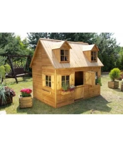 CASETTA DA GIARDINO PER BAMBINI IN LEGNO DOMUS "SOFIA" 157X248X218 CM