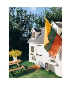 CASETTA DA GIARDINO PER BAMBINI IN LEGNO DOMUS "SOFIA" 157X248X218 CM