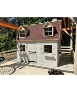 CASETTA DA GIARDINO PER BAMBINI IN LEGNO DOMUS "SOFIA" 157X248X218 CM