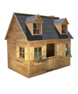 CASETTA DA GIARDINO PER BAMBINI IN LEGNO DOMUS "SOFIA" 157X248X218 CM