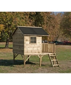 CASETTA DA GIARDINO PER BAMBINI DOMUS "LEONARDO" IN LEGNO 175X226X250,5 CM