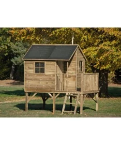 CASETTA DA GIARDINO PER BAMBINI DOMUS "LEONARDO" IN LEGNO 175X226X250,5 CM