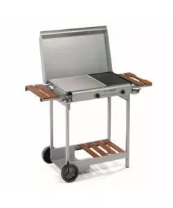BARBECUE A GAS OMPAGRILL "4068" CON PLANCHA DOPPIA 2 BRUCIATORI 114X47X86 CM