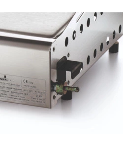 BARBECUE A GAS OMPAGRILL CON PLANCHA DOPPIA RIGATA 2 BRUCIATORI 70,5X44X21,5 CM
