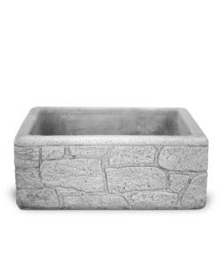 LAVELLO DA GIARDINO "LIPARI 50" GRIGIO, 50X40X20 CM - KAM