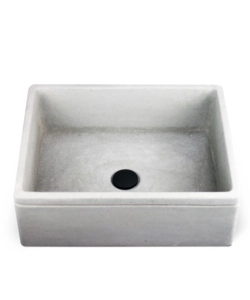 LAVELLO DA GIARDINO "LISBONA" GRIGIO, 50X40X18 CM - KAM