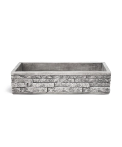 LAVELLO DA GIARDINO "MESETA XL" GRIGIO, 70X35X16 CM - KAM