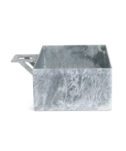 BASAMENTO PER FONTANE DA GIARDINO IN ACCIAIO ZINCATO A CALDO, 40X30 CM - KAM