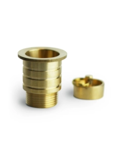 PILETTA DI SCARICO 3/4" PER FONTANA DA GIARDINO IN OTTONE LUCIDO - KAM