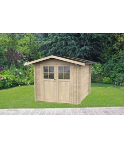 CASETTA IN LEGNO DA GIARDINO ALCE  "OPERA" IN ABETE 215X180X207 CM