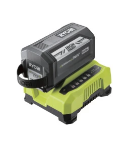 KIT CARICABATTERIE SINGOLO RAPIDO E BATTERIA DI RICAMBIO RYOBI "RY36BC60A-160" 36V 6AH