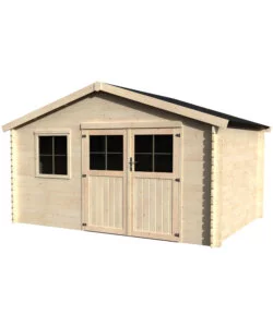 CASETTA IN LEGNO DA GIARDINO DECOR ET JARDIN "TORCAL" IN ABETE BIANCO NORDICO 430X302X247 CM