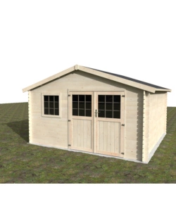 CASETTA IN LEGNO DA GIARDINO DECOR ET JARDIN "FLORAN" IN ABETE BIANCO NORDICO 430X402X251 CM