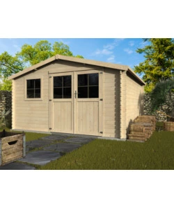 CASETTA IN LEGNO DA GIARDINO DECOR ET JARDIN "FLORAN" IN ABETE BIANCO NORDICO 414X403X234 CM