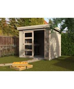 CASETTA IN LEGNO DA GIARDINO DECOR ET JARDIN "PICO" IN ABETE BIANCO NORDICO 269X240X213 CM