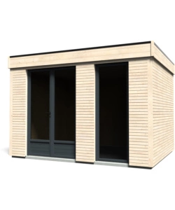 CASETTA IN LEGNO DA GIARDINO PREFABBRICATA DECOR ET JARDIN "DECOR HOME 9MQ" IN ABETE BIANCO NORDICO 365X299X250 CM