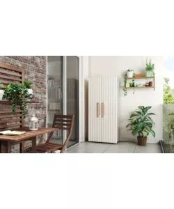ARMADIO IN RESINA ALTO KETER "GROOVE" BEIGE, 80X45X180 CM