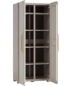 ARMADIO IN RESINA MULTISPACE KETER "GROOVE" BEIGE, 80X45X180 CM