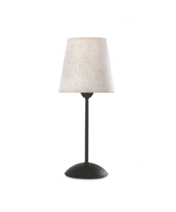 LAMPADA DA TAVOLO "LORIS" NERO E SABBIA, E14