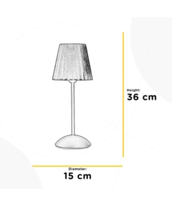 LAMPADA DA TAVOLO "LORIS" NERO, E14