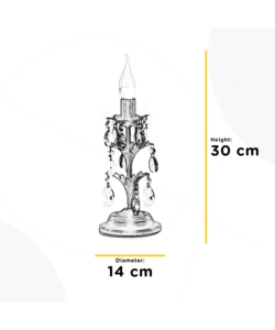 LAMPADA DA TAVOLO "TERESA" BRONZO, E14