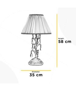 LAMPADA DA TAVOLO GRANDE "TERESA" BRONZO, E14