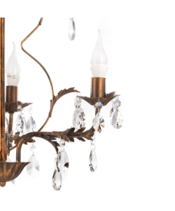 LAMPADARIO A 3 LUCI "TERESA" BRONZO, E14