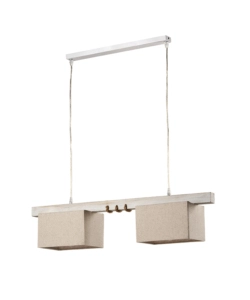 LAMPADA A SOSPENSIONE "GEA" LEGNO E CORDA, E27