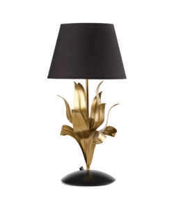 LAMPADA DA TAVOLO "DRUSILLA" NERA E ORO, E27