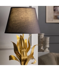 LAMPADA DA TAVOLO "DRUSILLA" NERA E ORO, E27