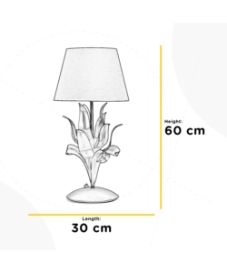 LAMPADA DA TAVOLO "DRUSILLA" NERA E ORO, E27